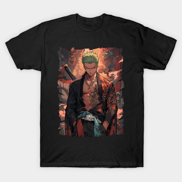 ZORO SAMURAI ANIME T-Shirt by graficklisensick666